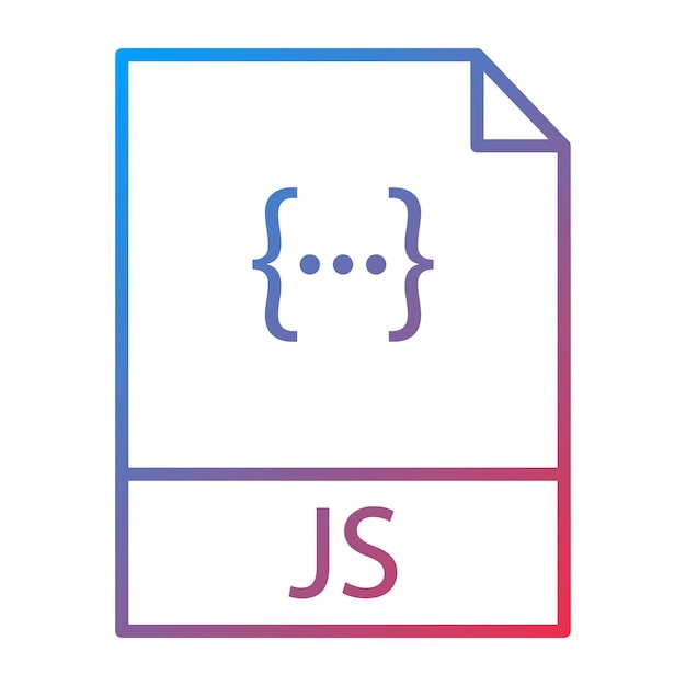 Vector javascript file icon vector image can be used for coding and development