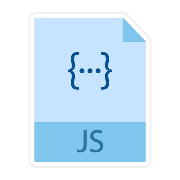 Vector javascript file icon vector image can be used for coding and development