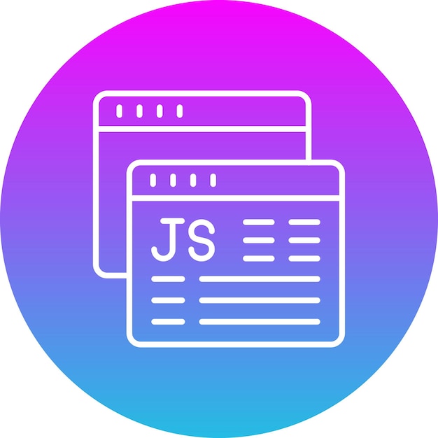 Vector javascript icon