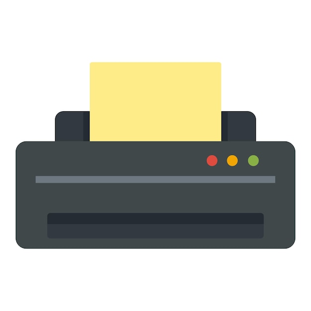 Vector jet printer icon flat illustration of jet printer vector icon for web design