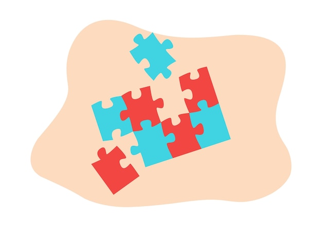 Vector jigsaw puzzle challenge