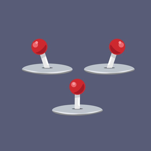 Vector joystick for animate flat vector design