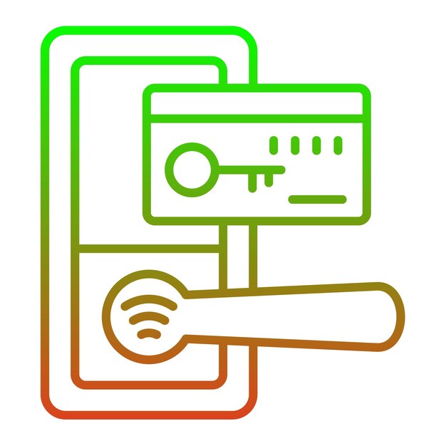 Vector key card icon