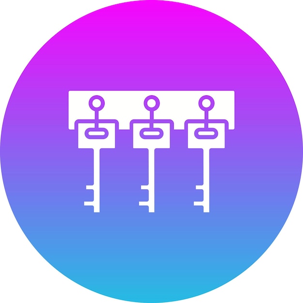 Vector key hanger icon