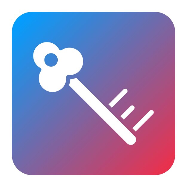 Vector key icon vector image can be used for information security