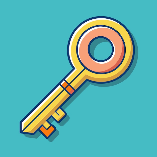 Vector key vector graphics illustration eps source file format lossless scaling icon design