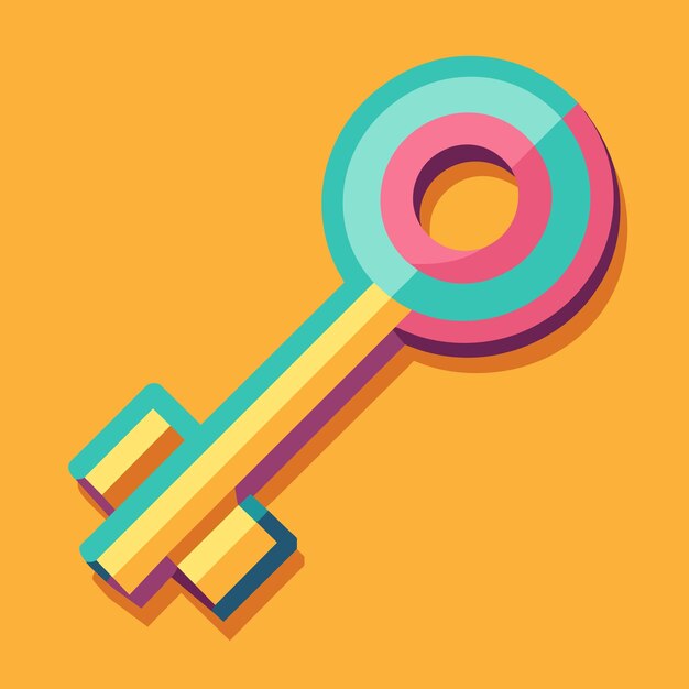 Vector key vector graphics illustration eps source file format lossless scaling icon design