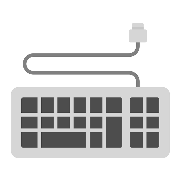 Vector keyboard icon vector image can be used for computer and hardware