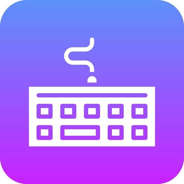 Vector keyboard vector icon illustration of computer and hardware iconset