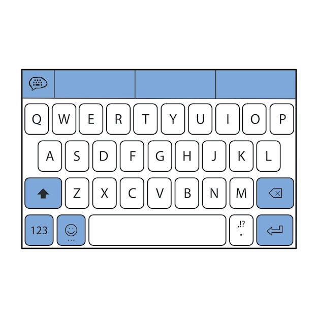 Vector keypad minimalist illustrations