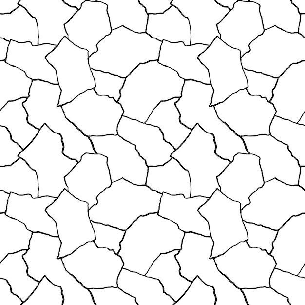 kintsugi art seamless pattern of splinters and different shards fragments with thin lines