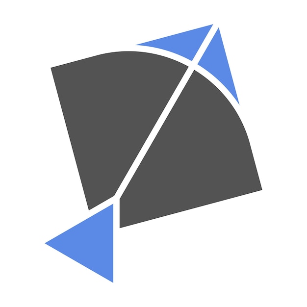 Vector kite icon style