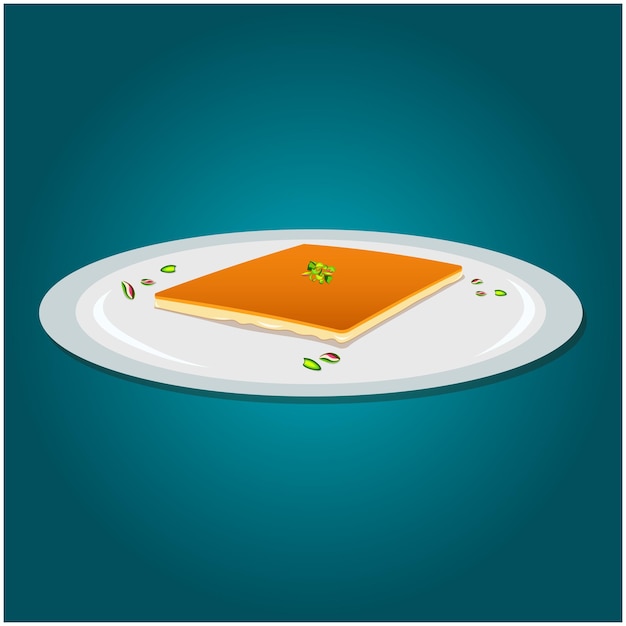 Vector kunafa oriental sweets