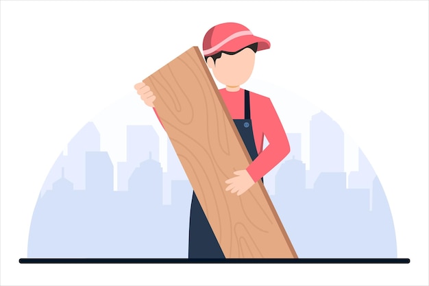 Vector labour day flat design