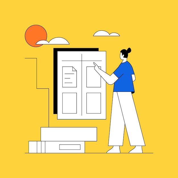 Vector landing page illustration