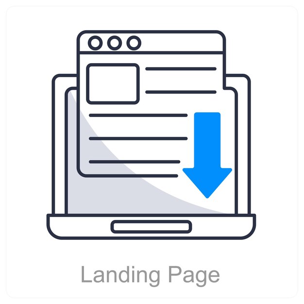Vector landing page