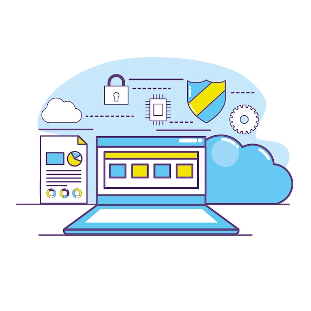 Vector laptop technology with data center system