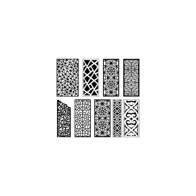 Vector laser cut design cnc cuting 2d design