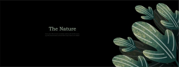 Vector leaves bakground design vector for ecology