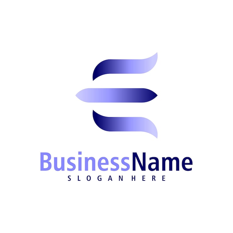 Letter E logo design vector Creative Initial E logo concepts template