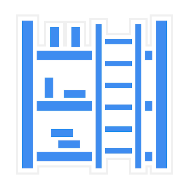 Vector library ladder icon vector image can be used for library