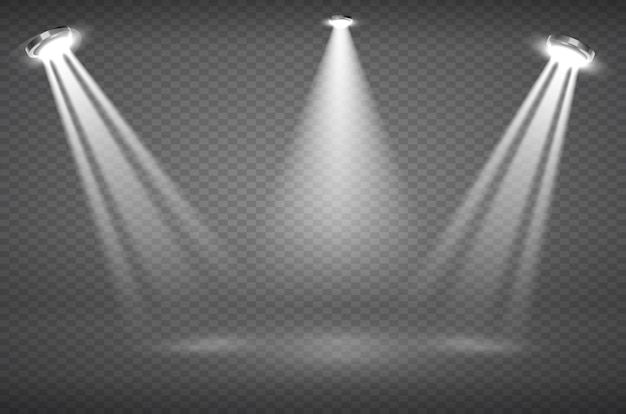 Vector light effect on transparent background