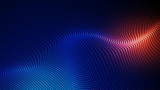 Vector light particles technology background