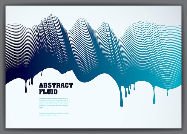 Vector lined vector wave background fluid flow. 3d dynamic stripes motion art. lined texture, dynamic surface, curve lines, flow shape.