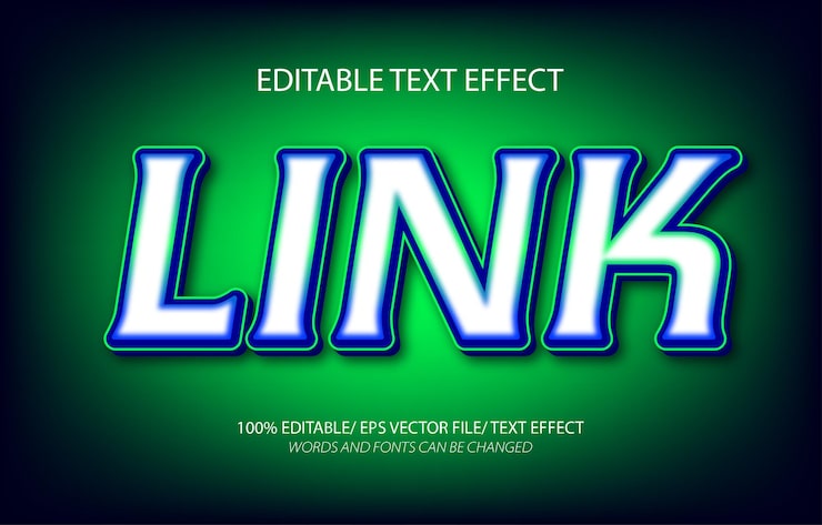 Link editable text effect and editable text style