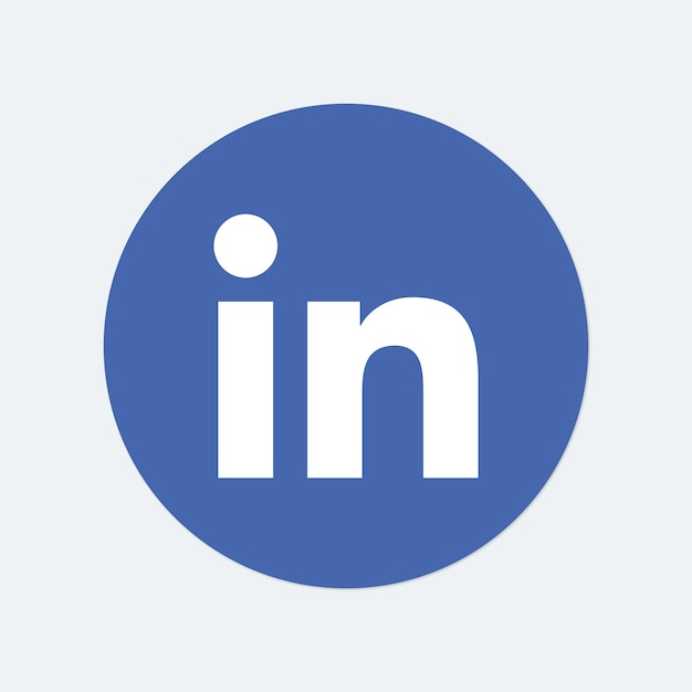 Vector linkedin vector social media icon
