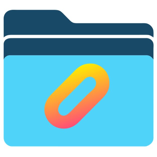 Vector links folder icon