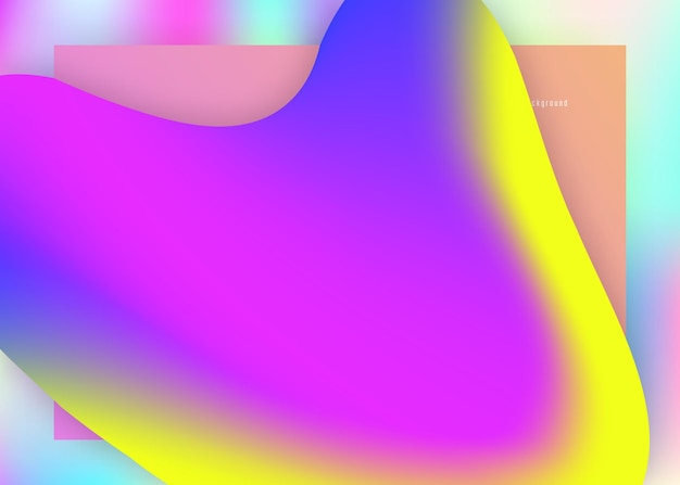 Vector liquid fluid with dynamic elements and shapes landing page