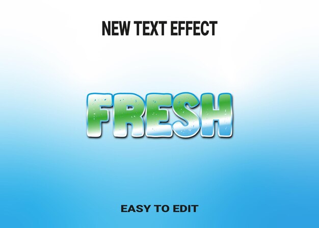 Vector liquid text effect liquid 3d fonts text effect easy to editable text effect editable text effect