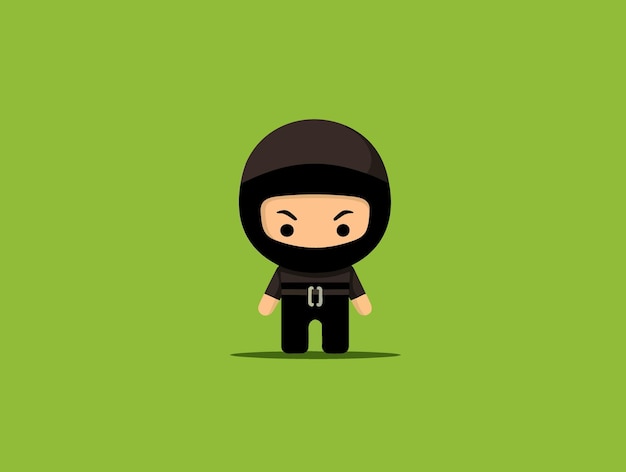 Vector a little ninja icon