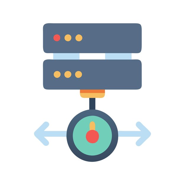 Vector load balancer icon for traffic management