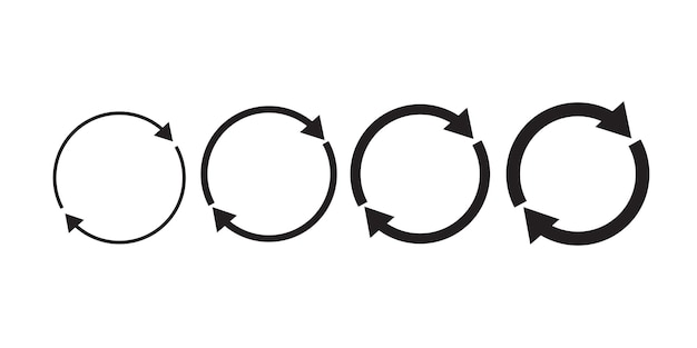 Vector loading status icons round progress bar buffer and load symbols set preloader design elements vector