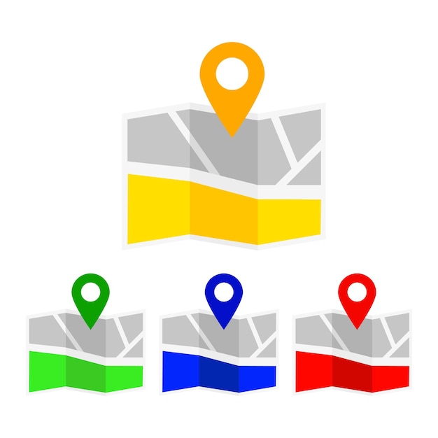 Vector location icon map pin icon vector map icon map marker vector isolated vector vector logo web location point pointer world map flat pin on map for web design eps 10