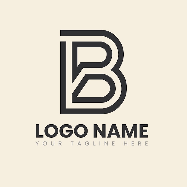 logo for a company called b name on a beige background