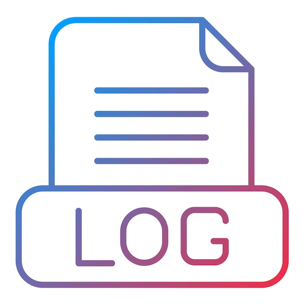 Vector logs icon vector image can be used for computer programming