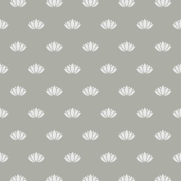 Vector lotus flower pattern decorative abstract background vector illustration
