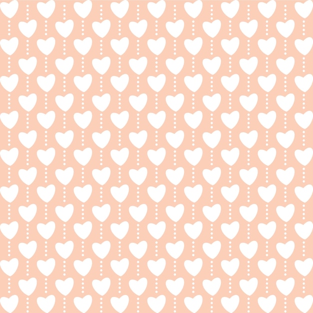 Vector love heart icon seamless pattern background
