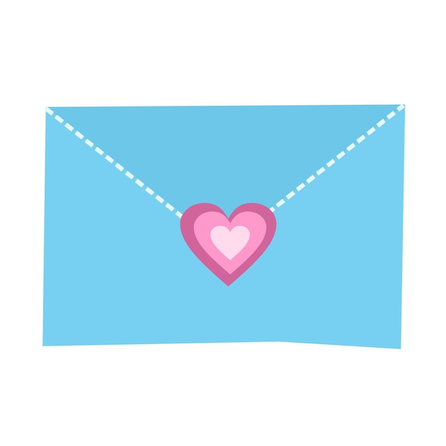 Vector love mail sticker