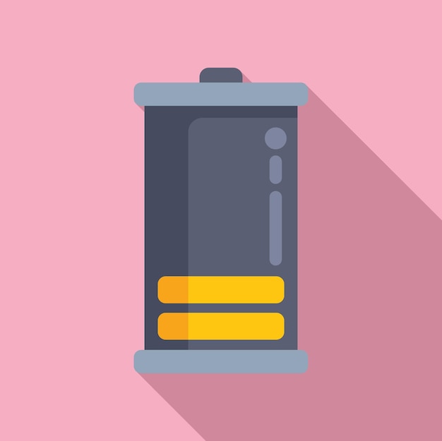 Vector low electric power battery icon flat vector charging indicator