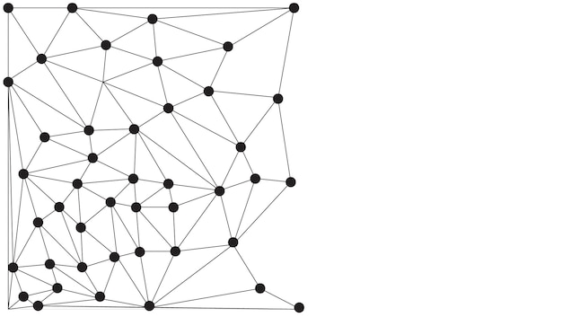 low poly network design stylized 3d connection nodes and web structures for tech ui apps and digital visuals