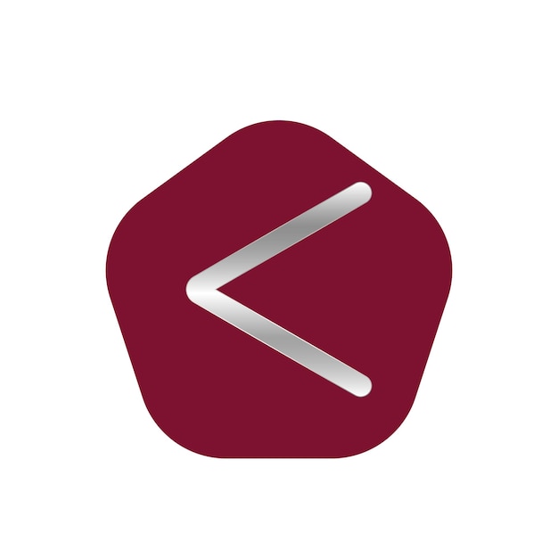 Vector lower than or less than vector symbol template