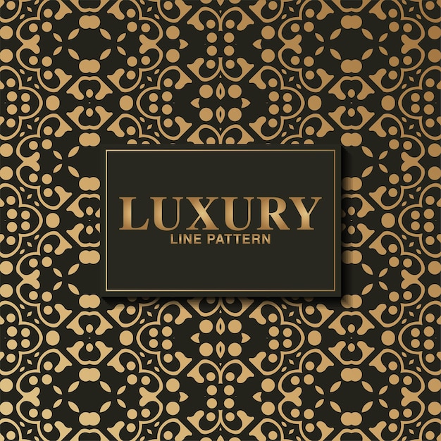 Vector luxury dark seamless pattern background