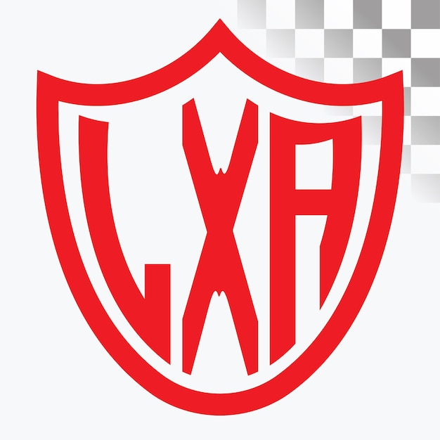 Vector lxa letter logo design