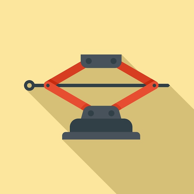 Vector machine jackscrew icon flat illustration of machine jackscrew vector icon for web design