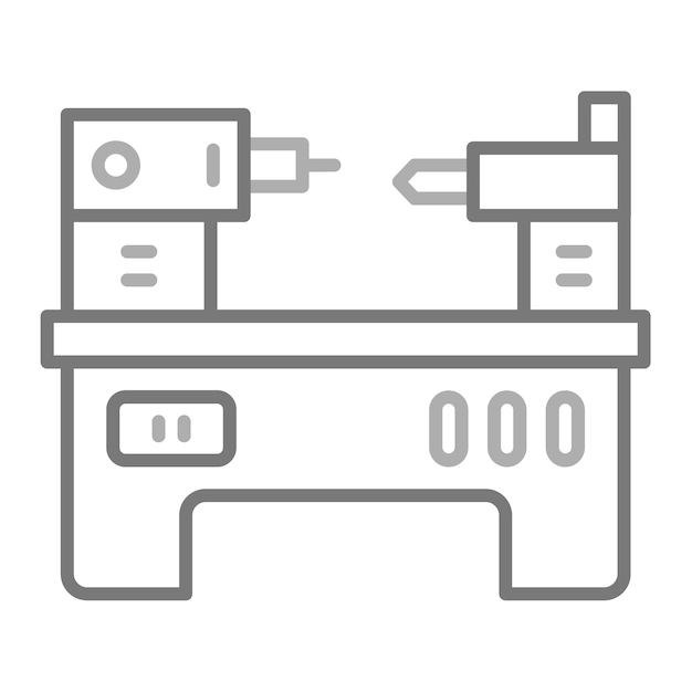 Vector a machine with a machine that says  100   on it