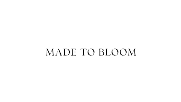 Vector made to bloom inspirational typography
